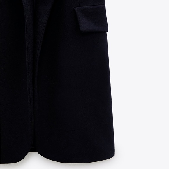 NEW ZARA WOOL BLEND SHOULDER PAD VEST XS - Picture 6 of 12